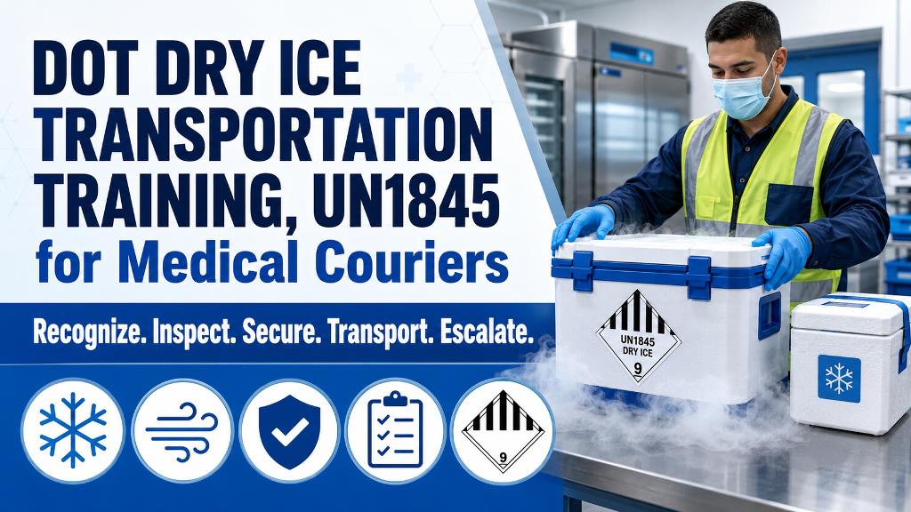 DOT Medical Courier Dry Ice Transportation Training, UN1845