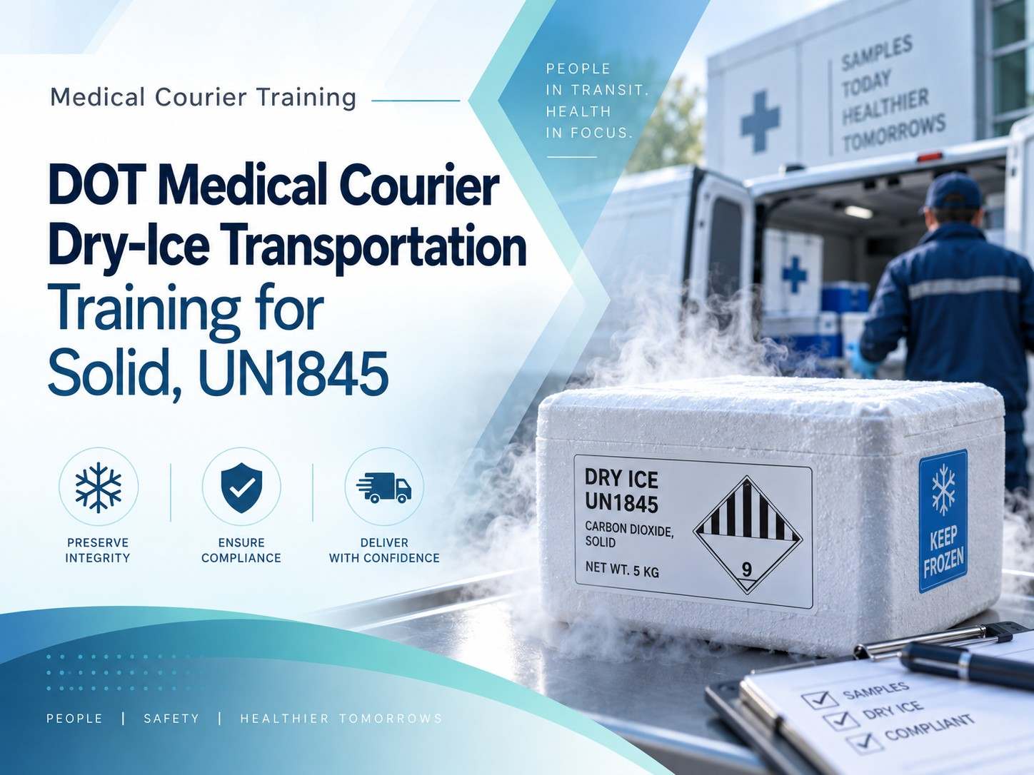 DOT Medical Courier Dry-Ice Transportation Training for Solid, UN1845